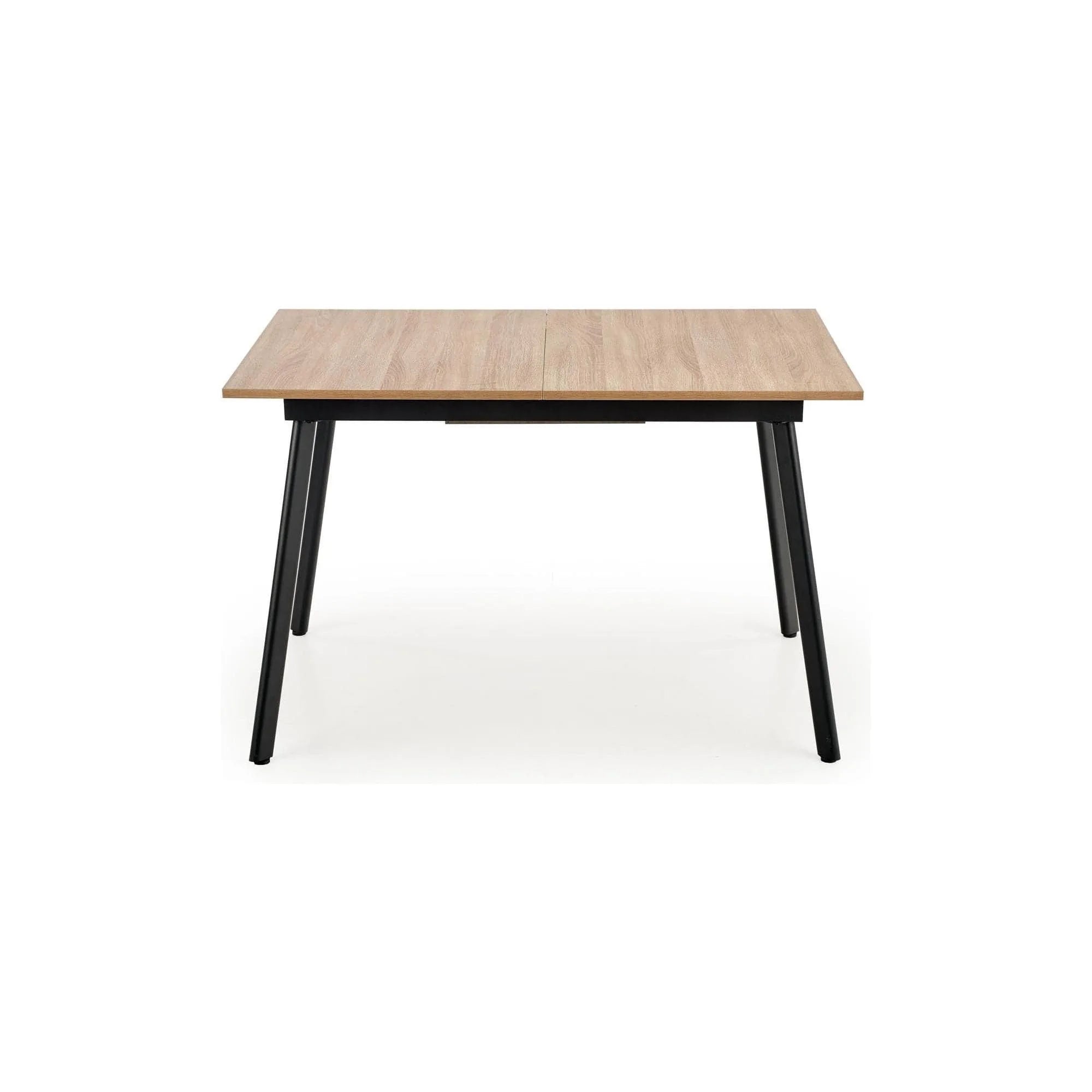 Masa extensibila ALBON, stejar sonoma/negru, 120/160x80x76 cm