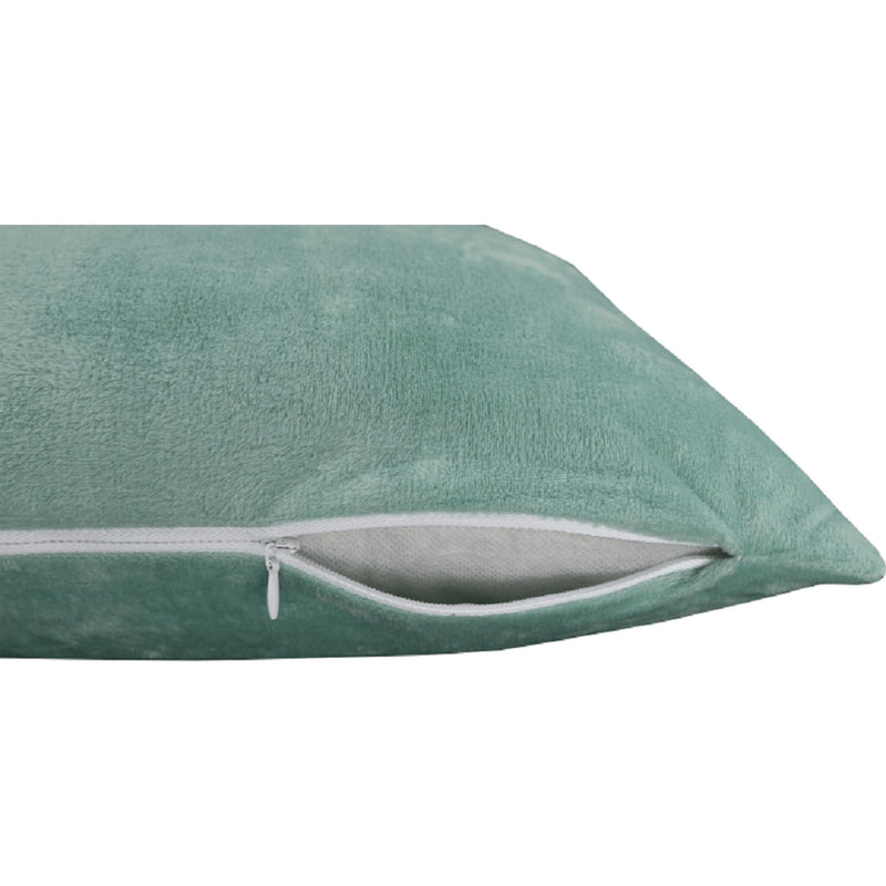 Perna OLAJA TIPUL 10, verde menta - Velvet 56, tesatura catifelata, cu husa detasabila, 60x60 cm