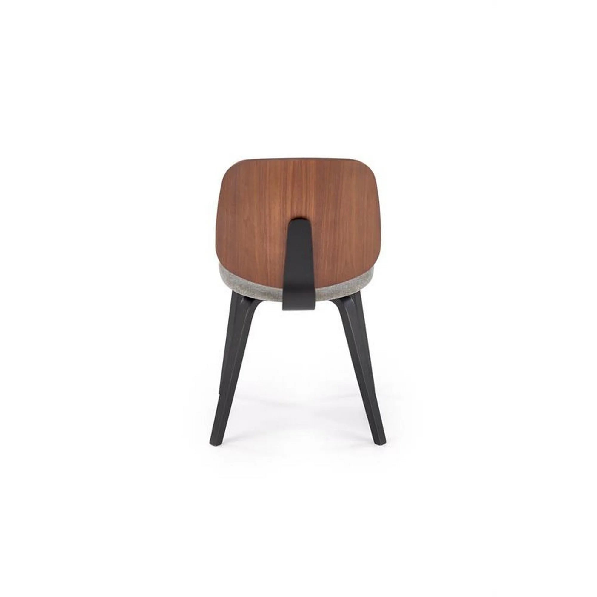 Scaun K563, nuc/gri/negru, lemn/placaj/stofa, 45x54x81 cm