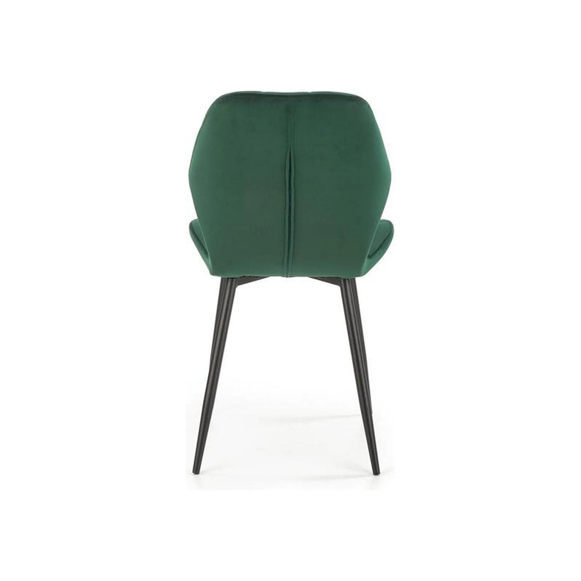 Scaun K453, verde, stofa catifelata/metal, 48x53x86 cm