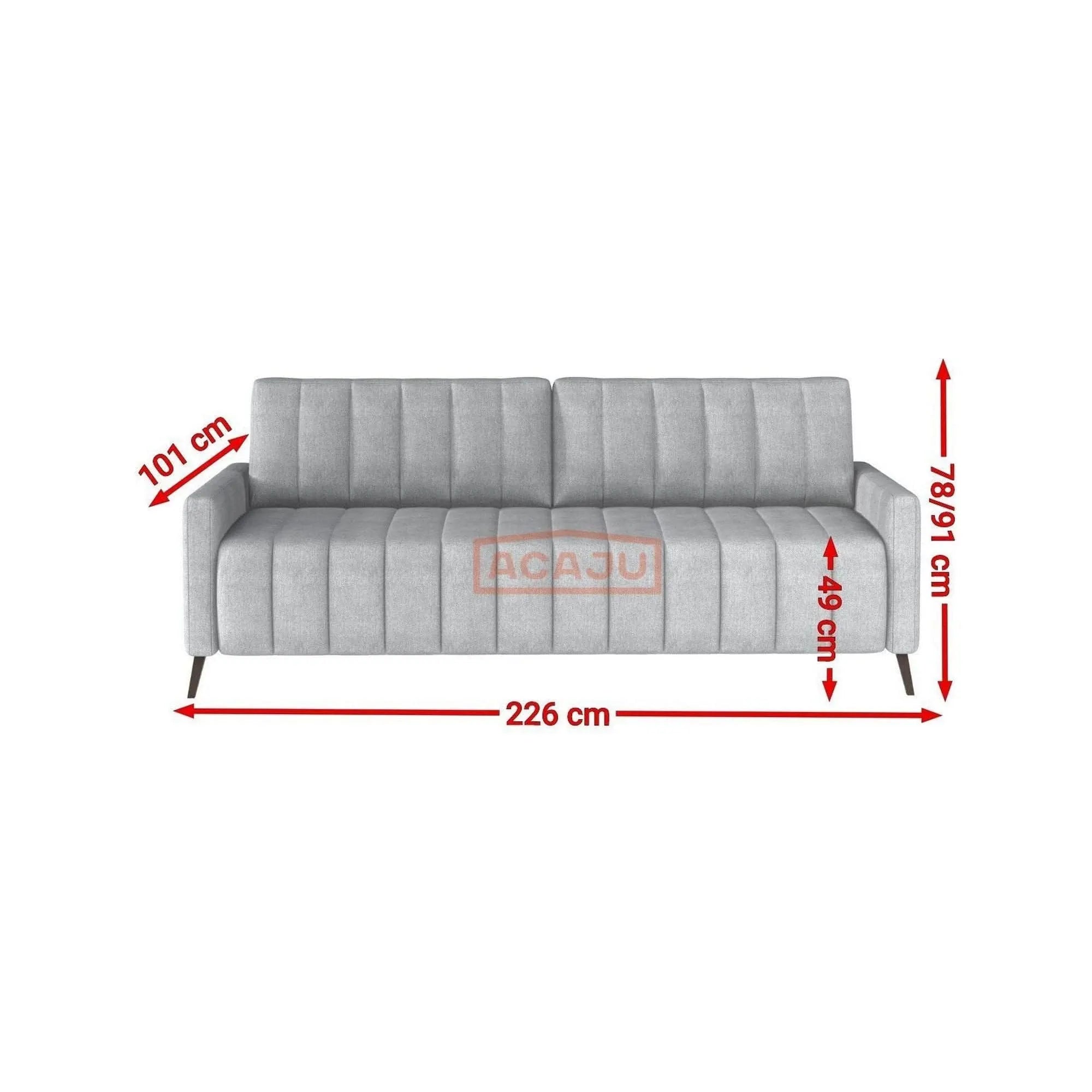 Canapea extensibila Molly, stofa catifelata verde - Riviera 38, Gama Premium, 226x101/200x91 cm