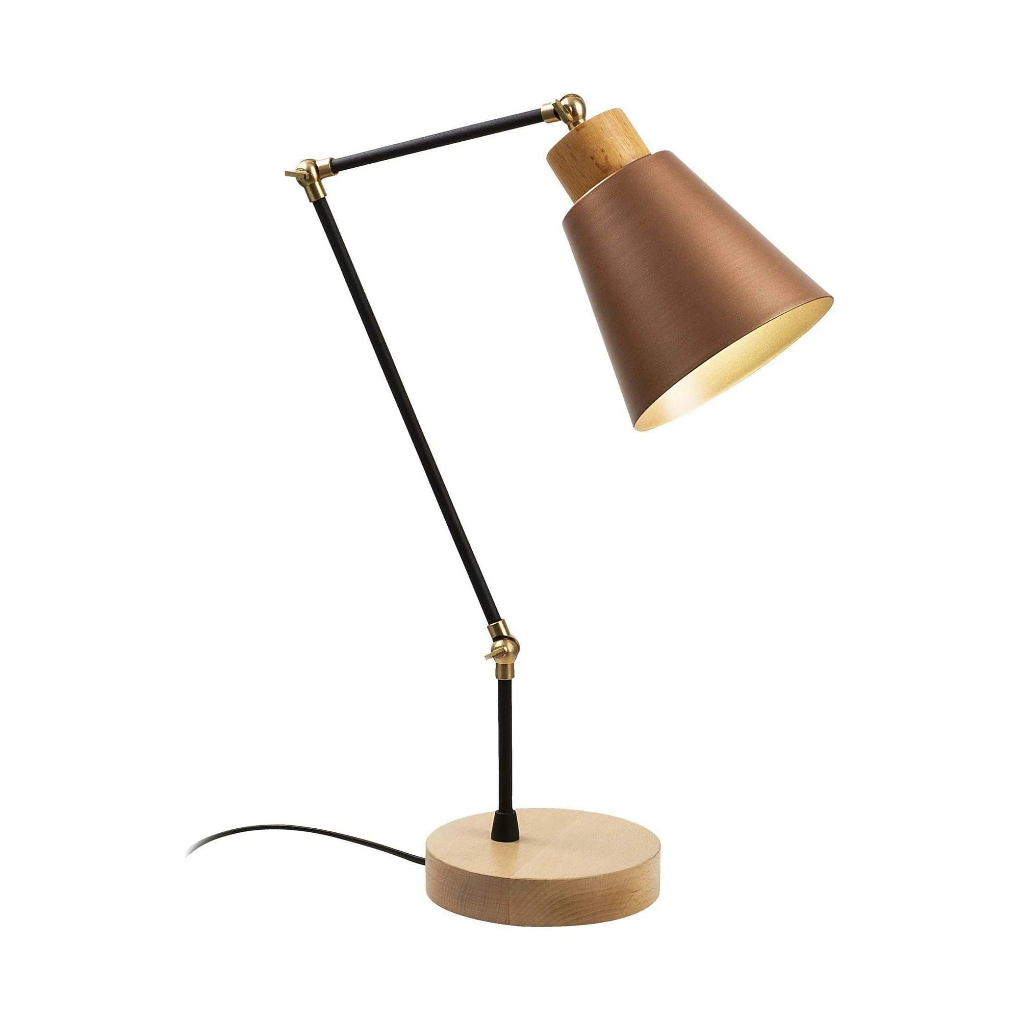 Veioza MANAVGAT N 592, cupru/negru, metal, 22x15x52 cm