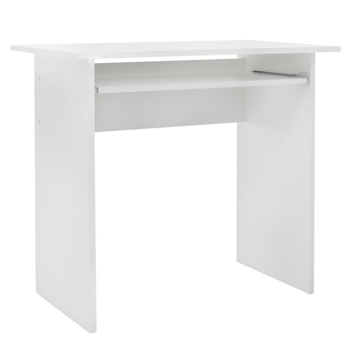 Masa birou VERNER NEW, alb, DTD laminat, 82x50x75 cm