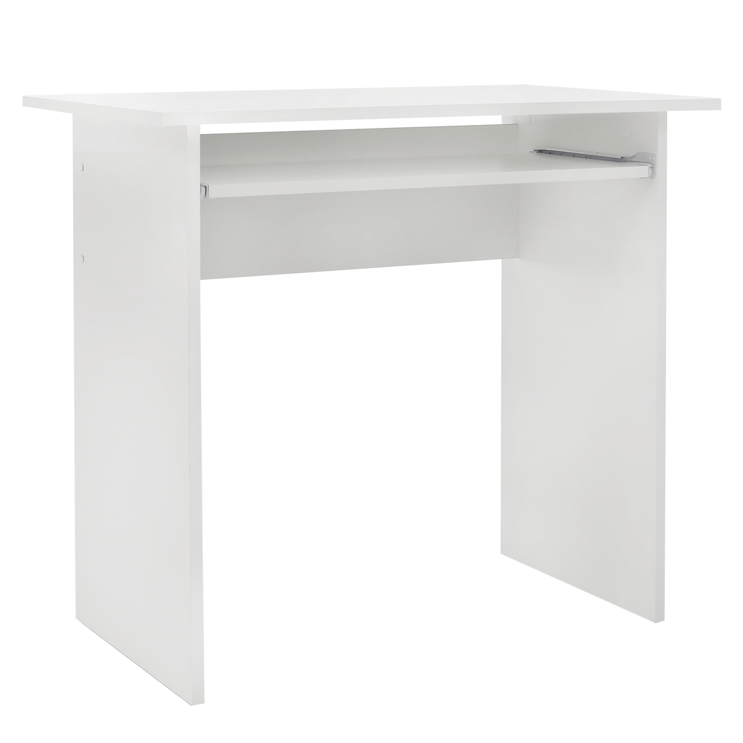 Masa birou VERNER NEW, alb, DTD laminat, 82x50x75 cm