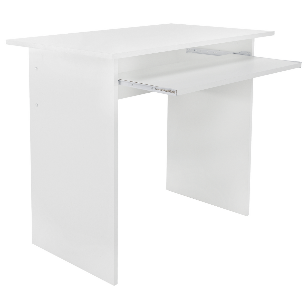 Masa birou VERNER NEW, alb, DTD laminat, 82x50x75 cm