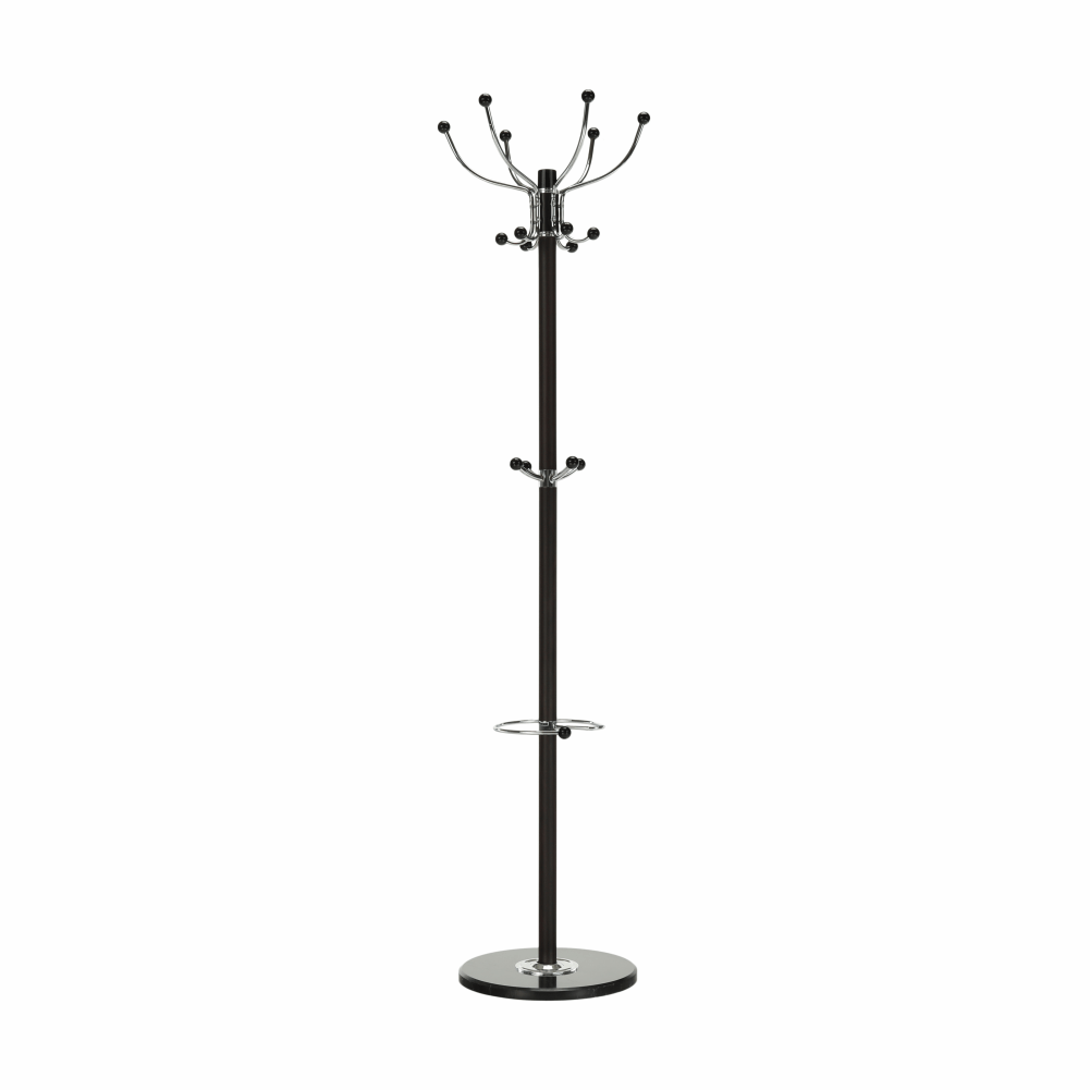 Cuier pom JIMY NEW, negru, metal/marmura, 37x175 cm