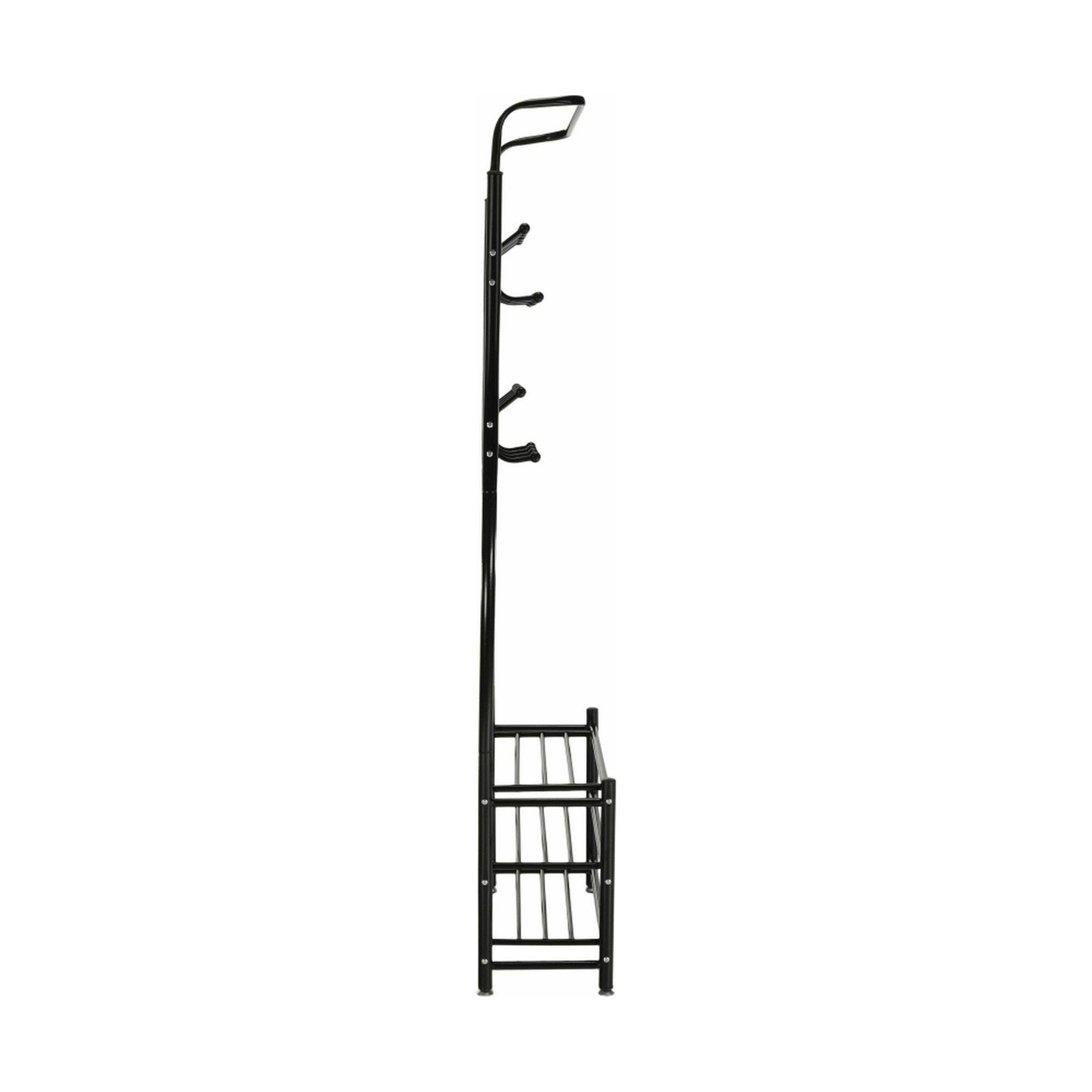 Mobilier hol BARNUM, negru, metal, 66x30x190 cm