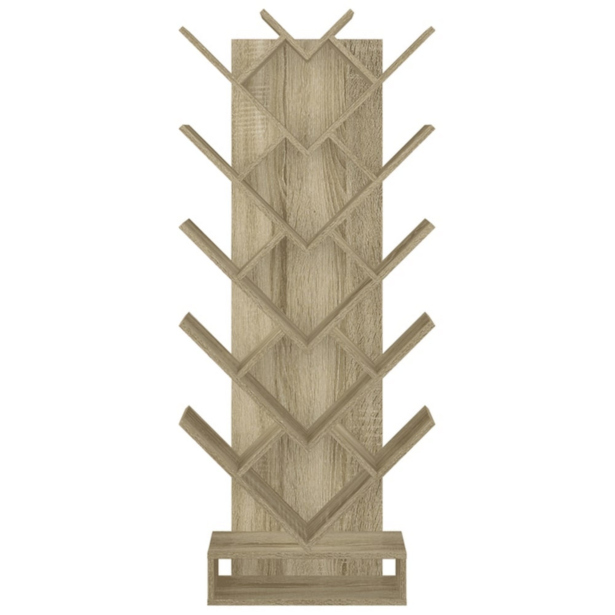 Biblioteca VEVEY, stejar, DTD laminat, 59x22x150 cm