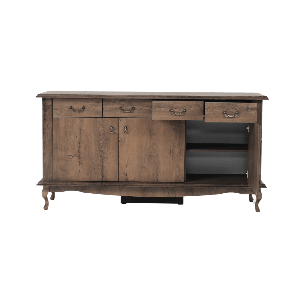 Comoda VILAR DA6, stejar lefkas, DTD laminat, 175x47x89 cm