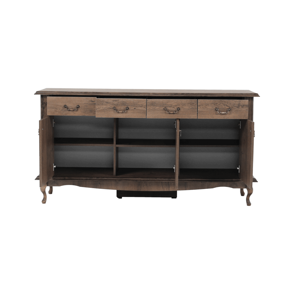 Comoda VILAR DA6, stejar lefkas, DTD laminat, 175x47x89 cm