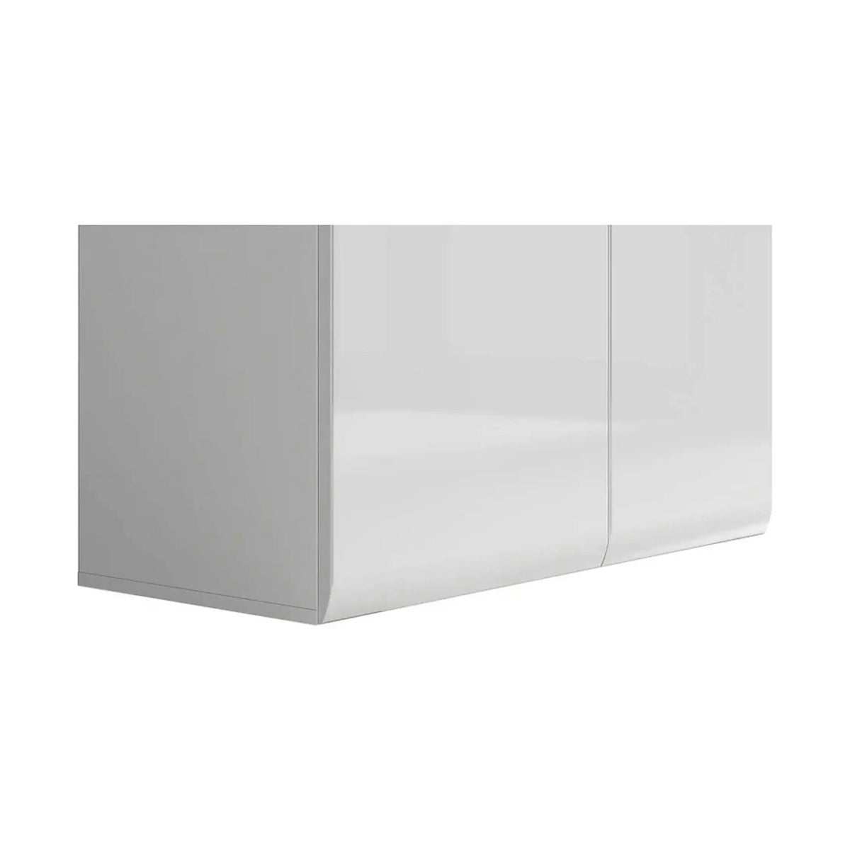 Vitrina AZTECA TRIO, alb, PAL/sticla, cu iluminare LED, 90x41x193 cm