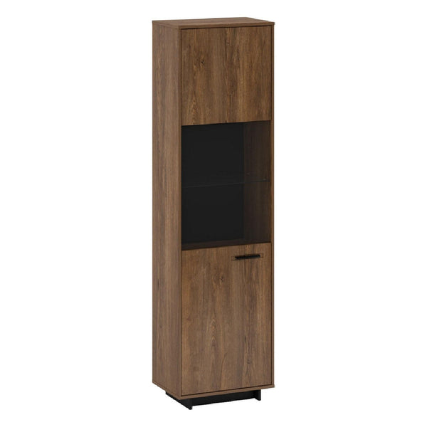 Vitrina DELIS STG, stejar bolzano, 59x38x201 cm