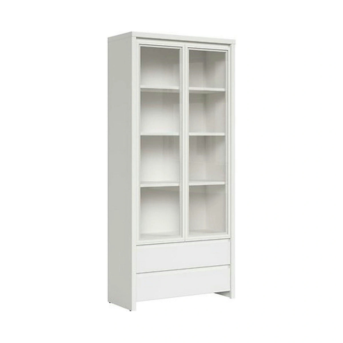 Vitrina KASPIAN, alb, PAL, 90x41x201 cm