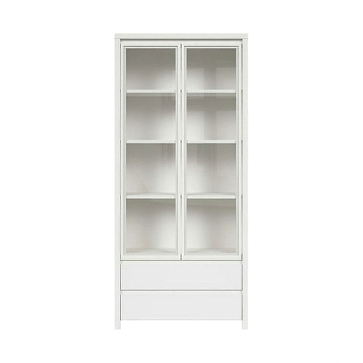Vitrina KASPIAN, alb, PAL, 90x41x201 cm