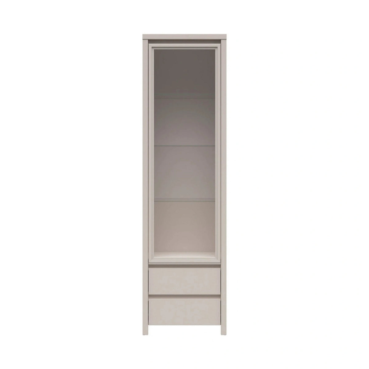 Vitrina KASPIAN, casmir, PAL/sticla, 56x41x201 cm
