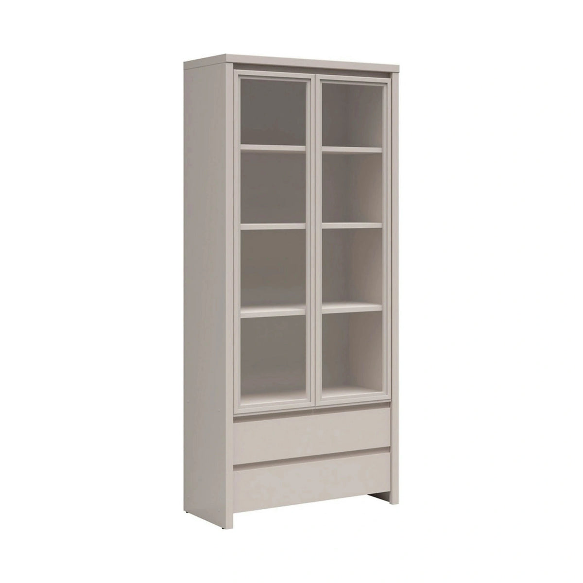 Vitrina KASPIAN, casmir, PAL/sticla, 90x41x201 cm
