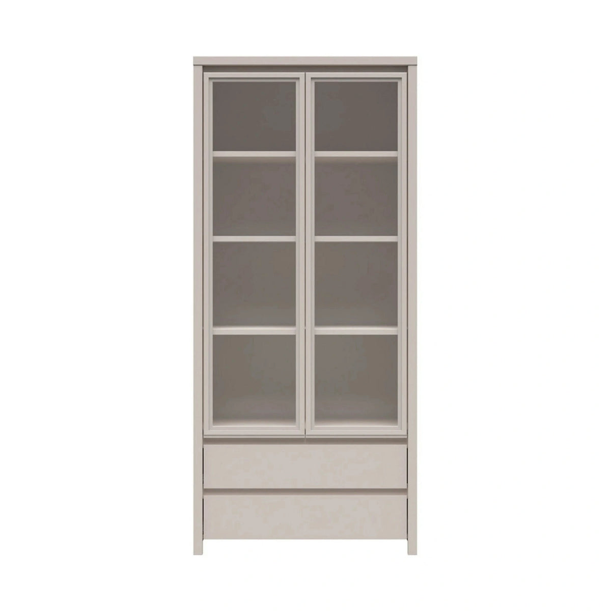 Vitrina KASPIAN, casmir, PAL/sticla, 90x41x201 cm
