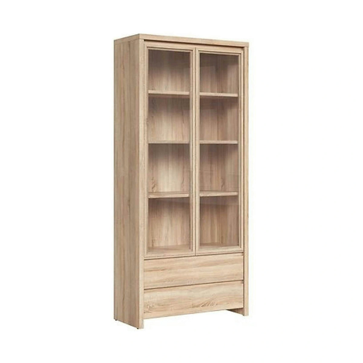Vitrina KASPIAN, stejar sonoma, PAL, 90x41x201 cm