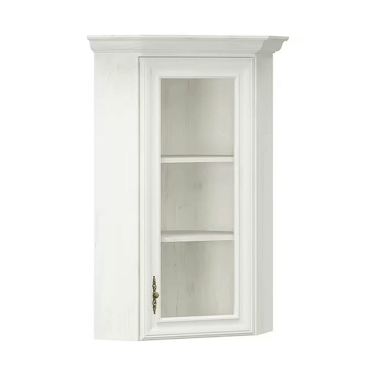 Vitrina suspendata living IRYS, pin alb anderson, PAL laminat, 56x56x109 cm