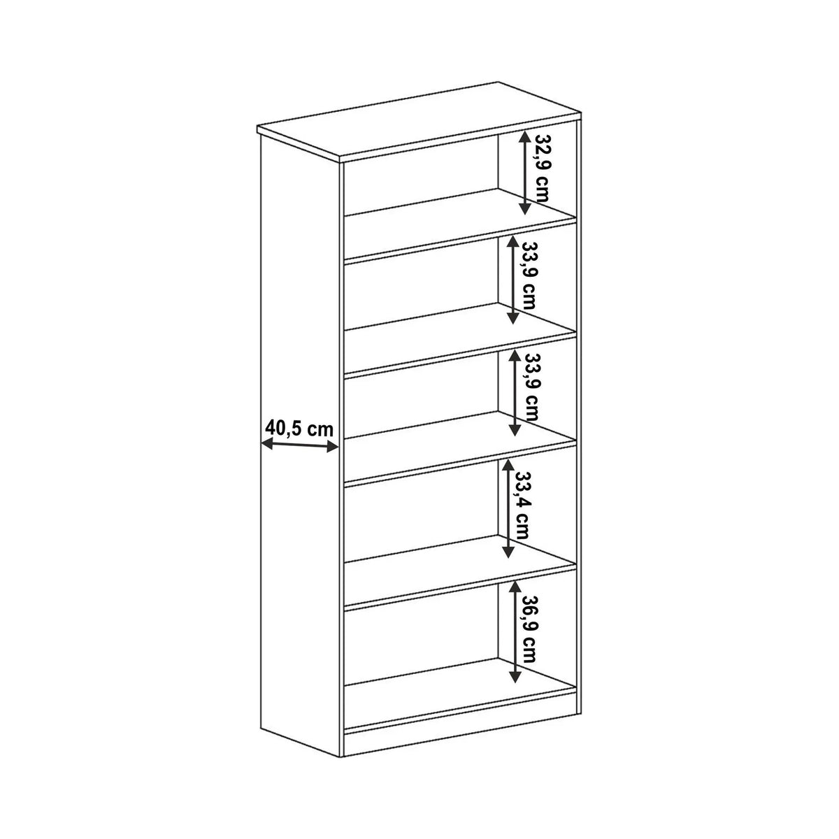 Vitrina TEDY Tip T8, stejar lefkas, PAL melaminat, 90x44x191 cm