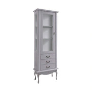 Vitrina VILAR DA4, gri, DTD laminat, 75x42x196 cm