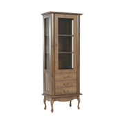 Vitrina VILAR DA4, stejar lefkas, DTD laminat, 75x42x196 cm