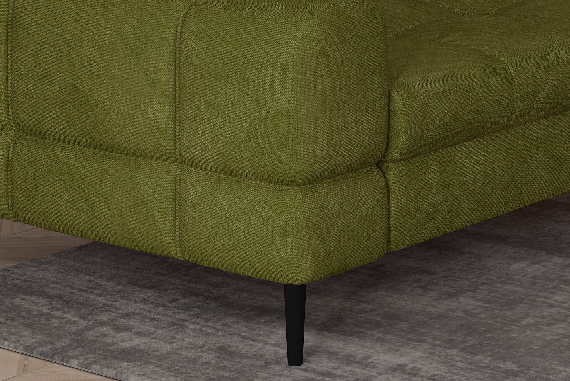 Coltar extensibil VOSS L, personalizabil materiale Gama Premium, cu lada depozitare, 285x218x93 cm