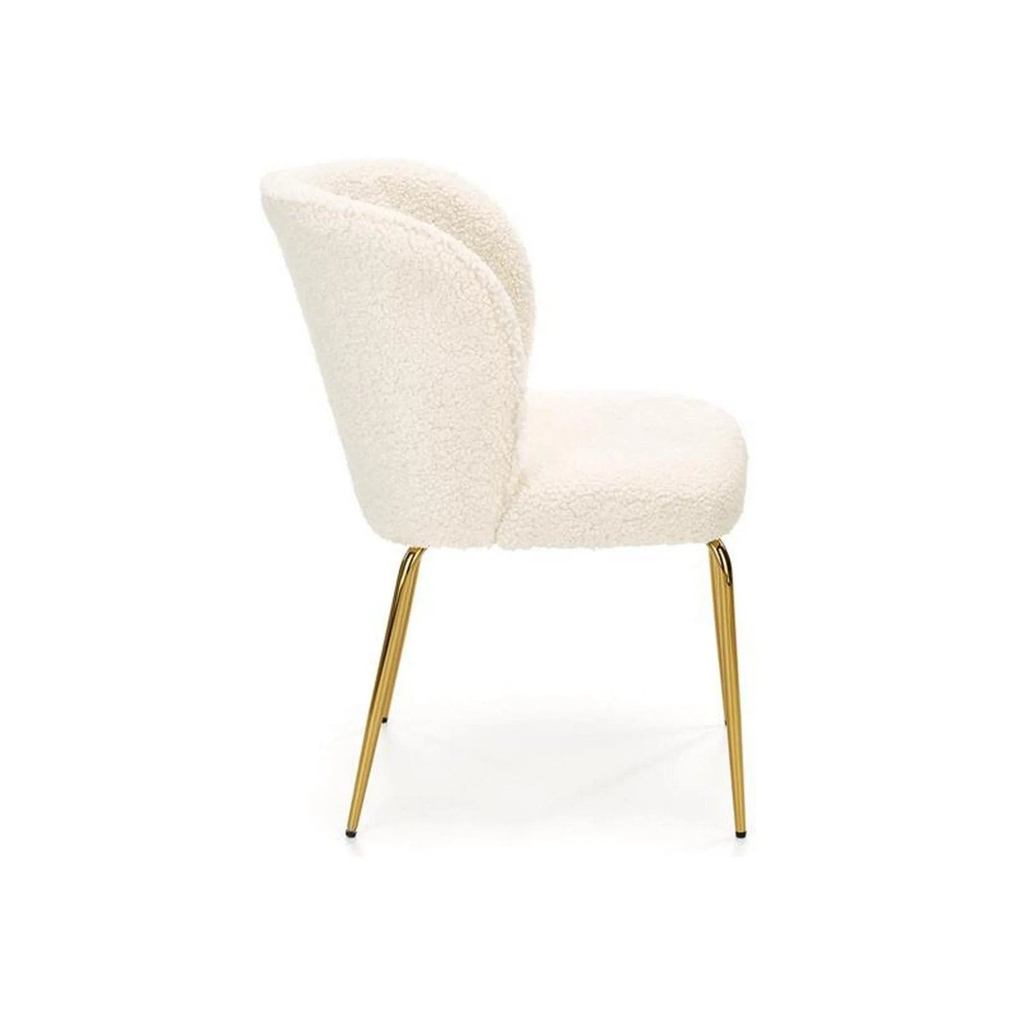 Scaun K474, stofa blana crem, 54x64x80 cm