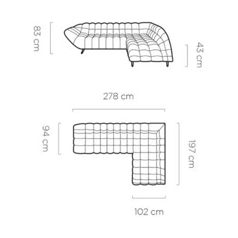 Coltar GAPPA, sezlong dreapta, stofa catifelata verde - Terra 75, Gama Premium, cu reglaj electric, 278x197x83 cm