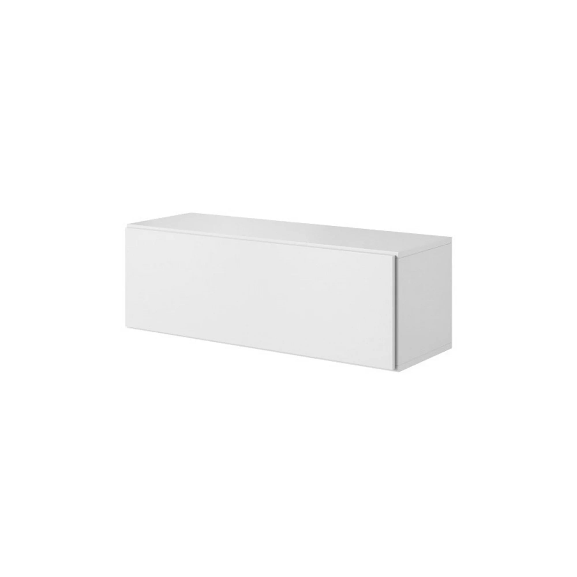 Dulap suspendat ROCO RO1, alb, PAL laminat, cu o usa, 113x39x38 cm