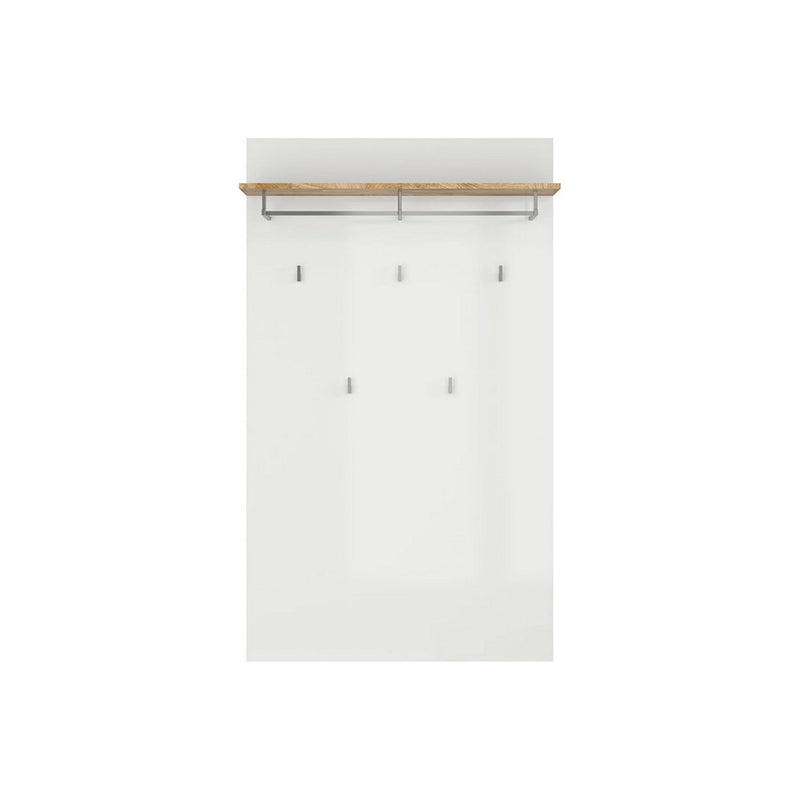 Cuier Alameda, alb/stejar, PAL, 88x28.5x150 cm
