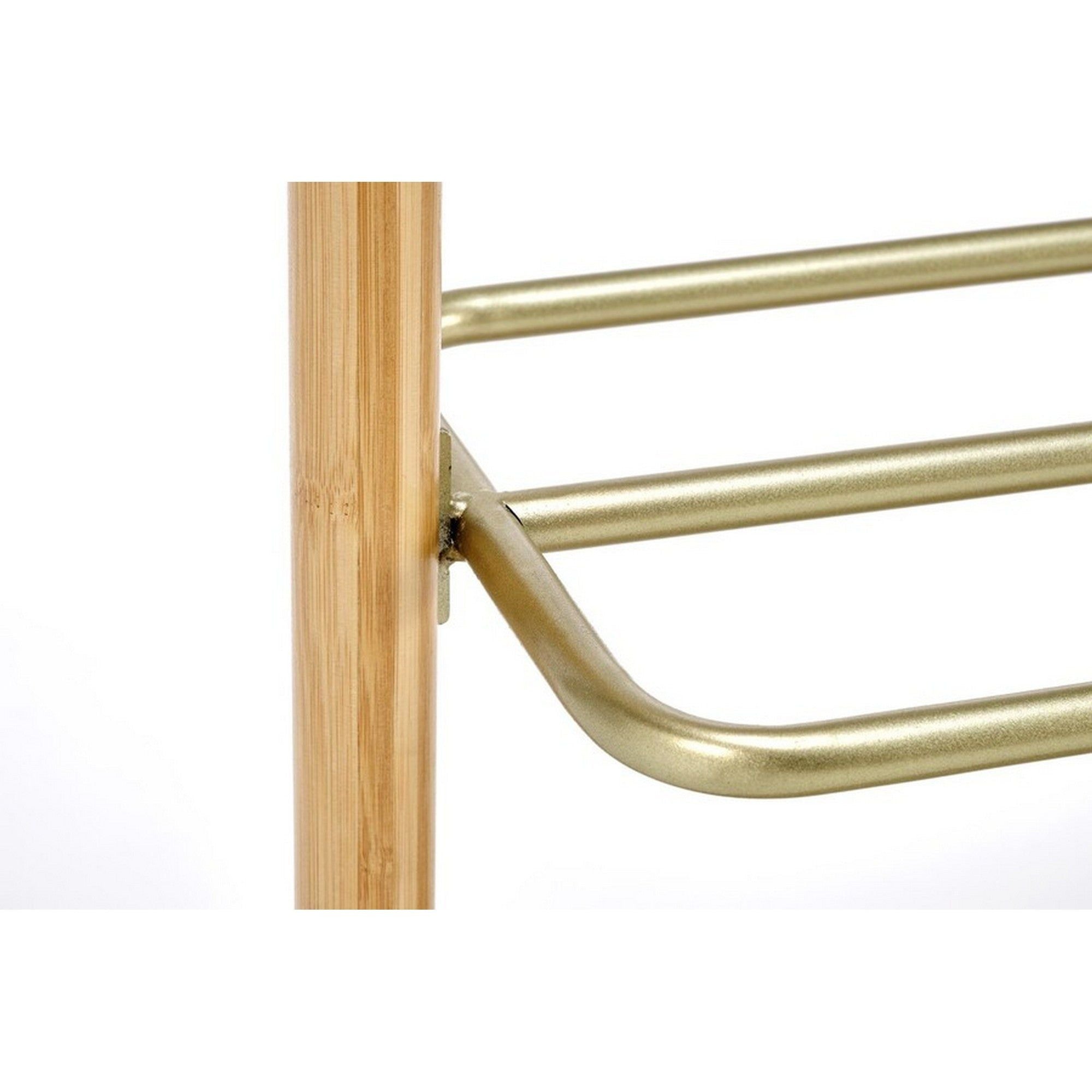 Stander haine WU-31, stejar, metal/lemn de bambus, 60x35x166 cm