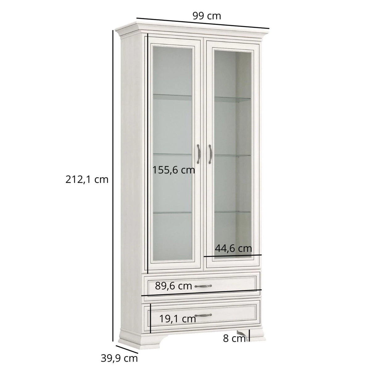 Mobilier sufragerie clasic TIFFANY II-5, grej, PAL laminat, 4 piese