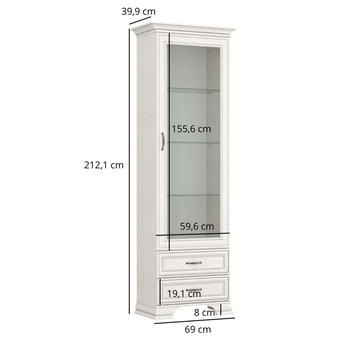 Mobilier sufragerie clasic TIFFANY II-5, grej, PAL laminat, 4 piese