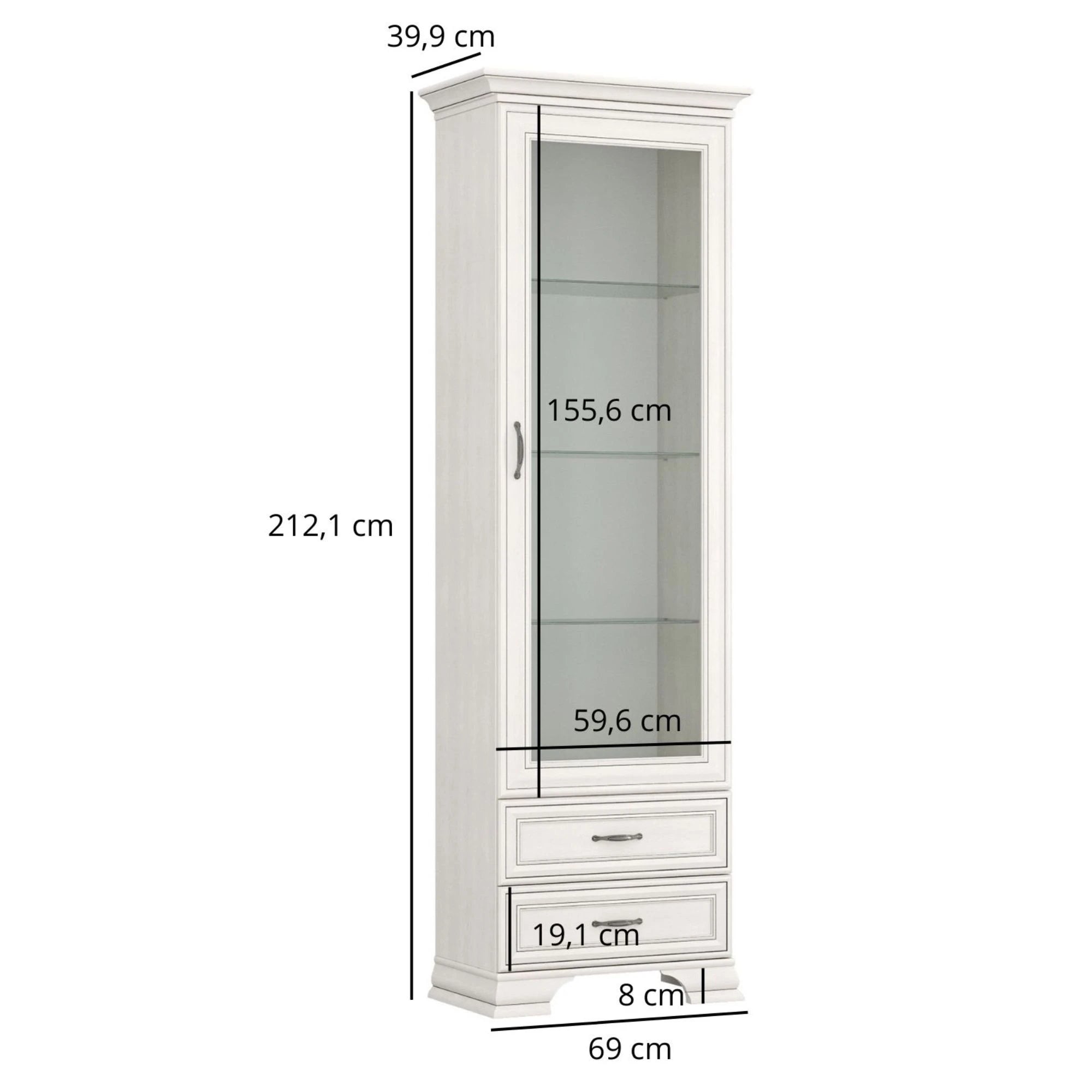 Mobilier sufragerie clasic TIFFANY II-5, grej, PAL laminat, 4 piese