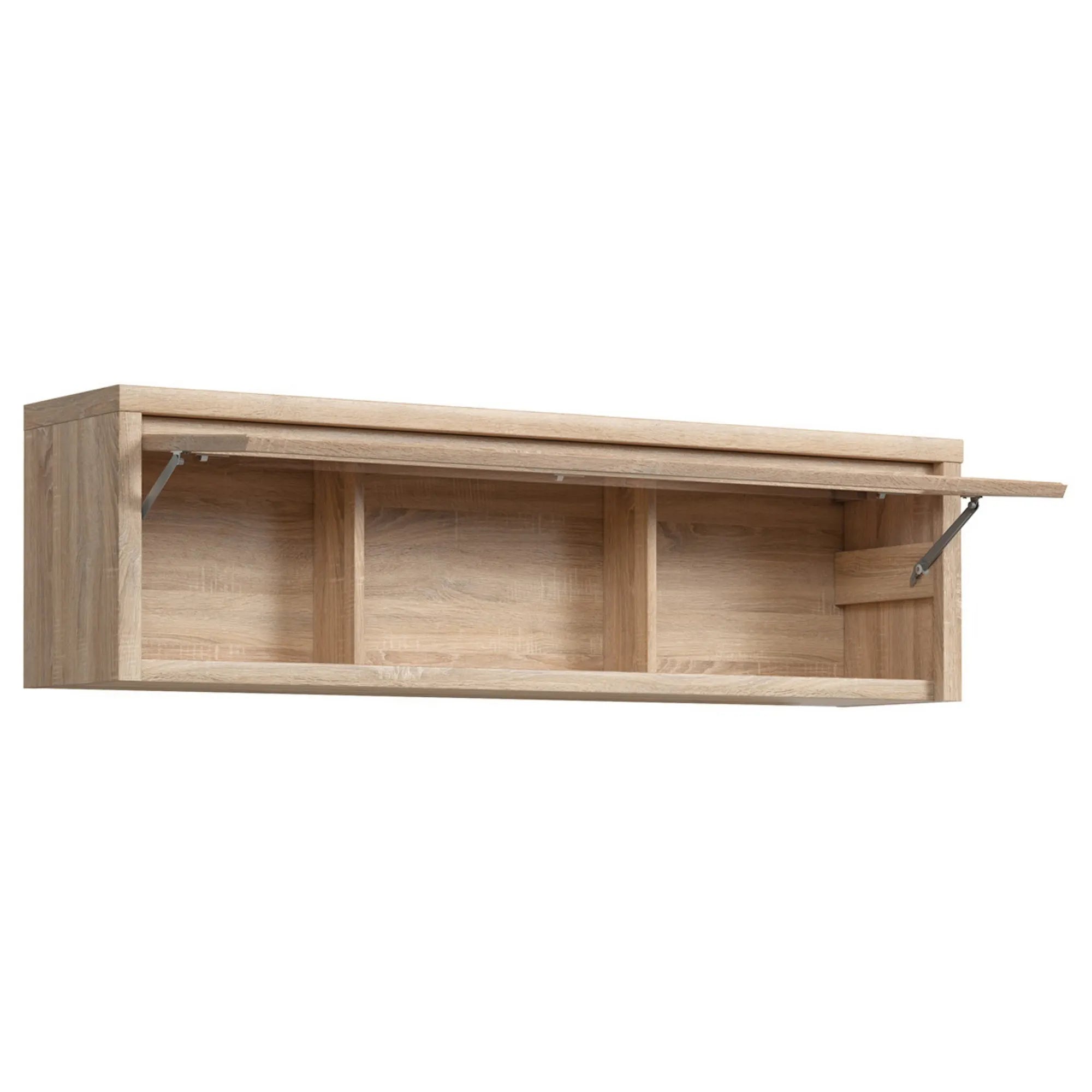 Vitrina suspendata KASPIAN, stejar sonoma, PAL, 144x31x40 cm