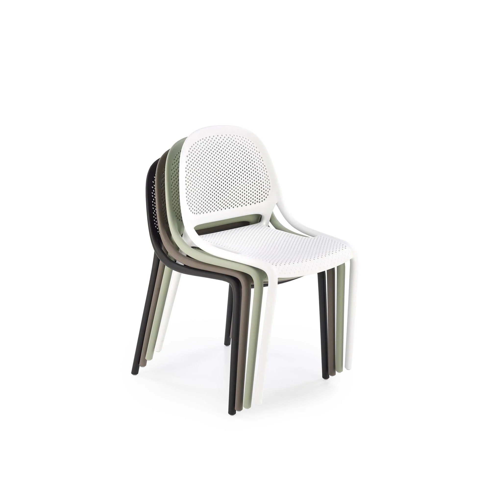 Scaun de gradina K532, grej, polipropilena, 50x56x80 cm