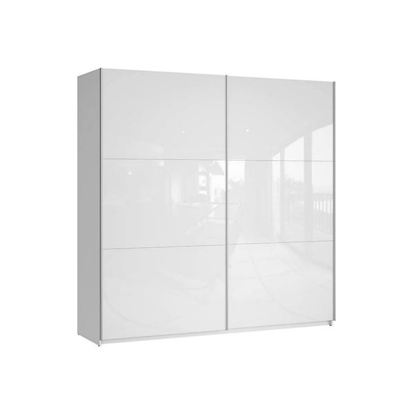 Dressing COLIN, alb lucios/alb, PAL, cu 2 usi, 220x60x219 cm