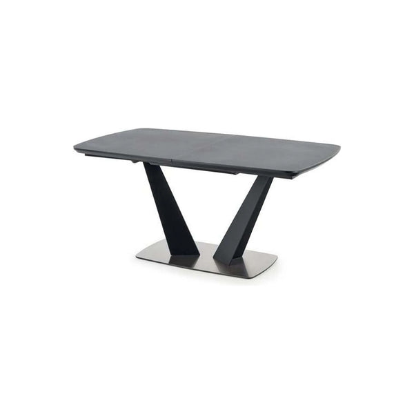 Masa extensibila Fangor, gri inchis/negru, 160-220/90/76 cm