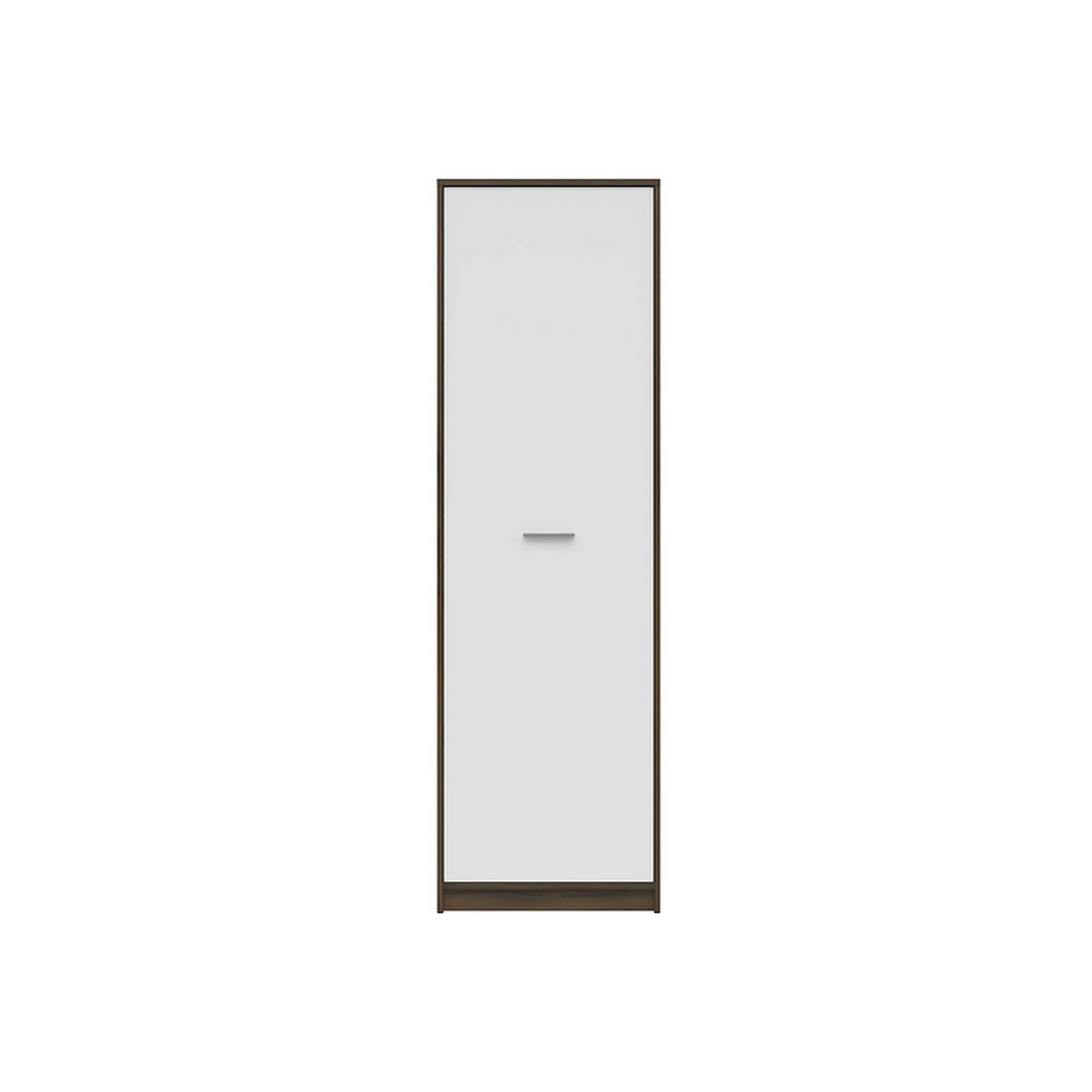 Dulap NEPO PLUS, stejar nobil/alb, PAL laminat, 60x34x197 cm