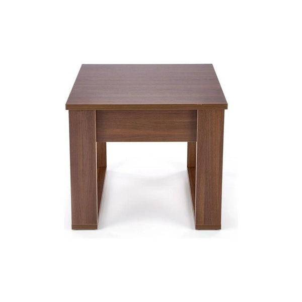 Masuta NEA KWADRAT, nuc inchis, PAL furniruit, 60x60x52 cm