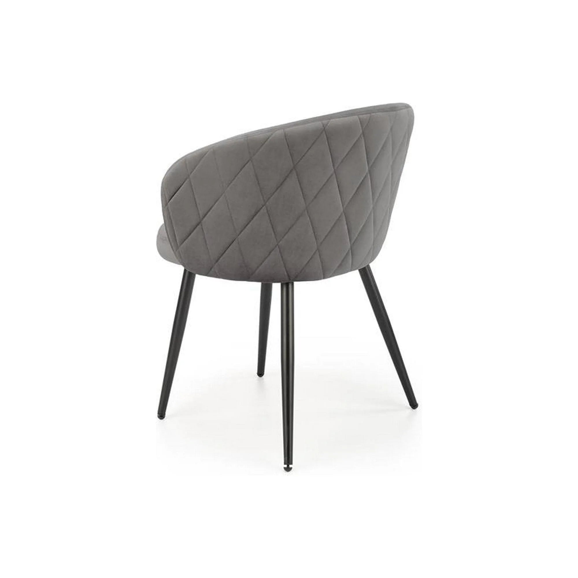 Scaun K430, gri, stofa/metal, 61x54x77 cm