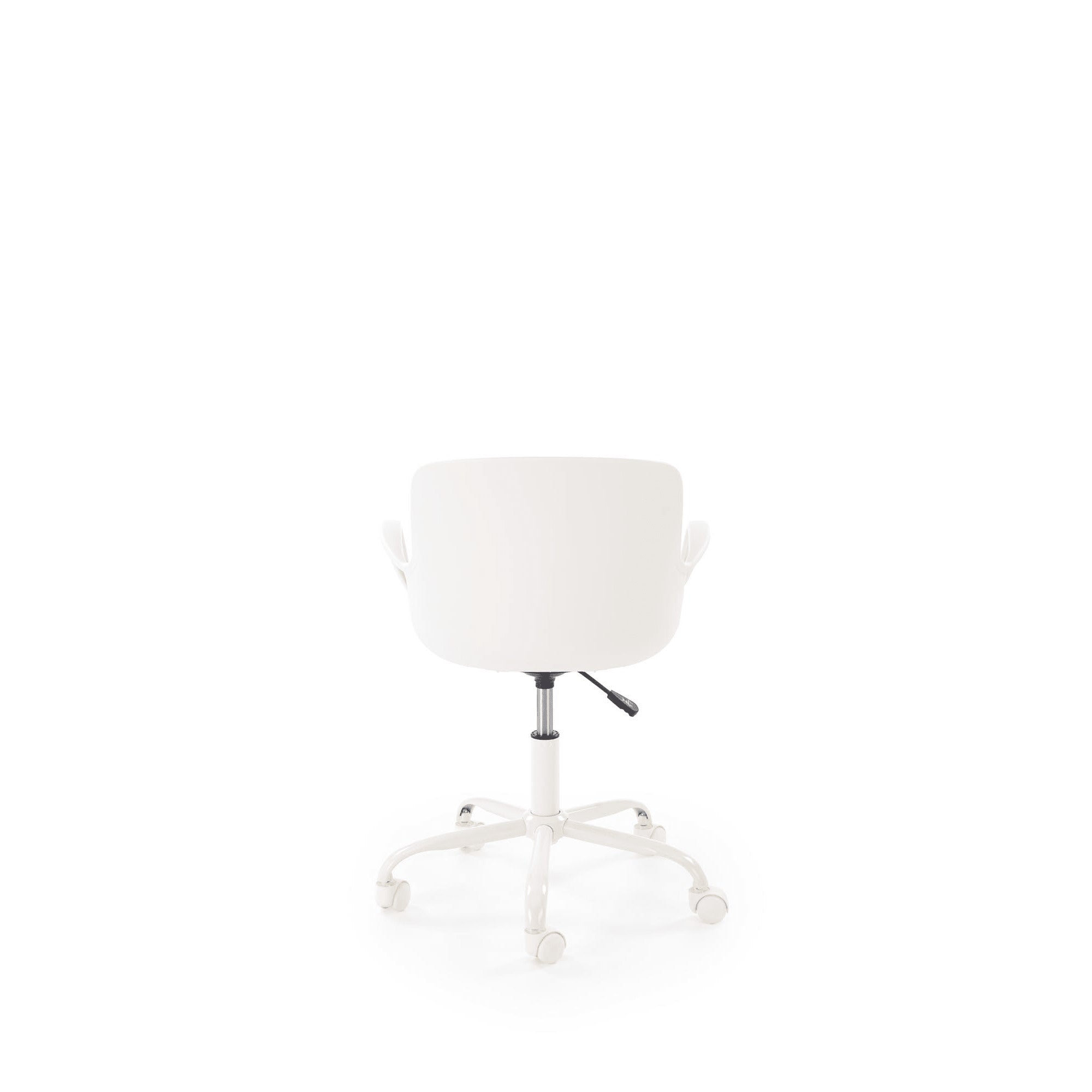 Scaun birou FROST, alb, piele ecologica/metal, 58x55x78/88 cm