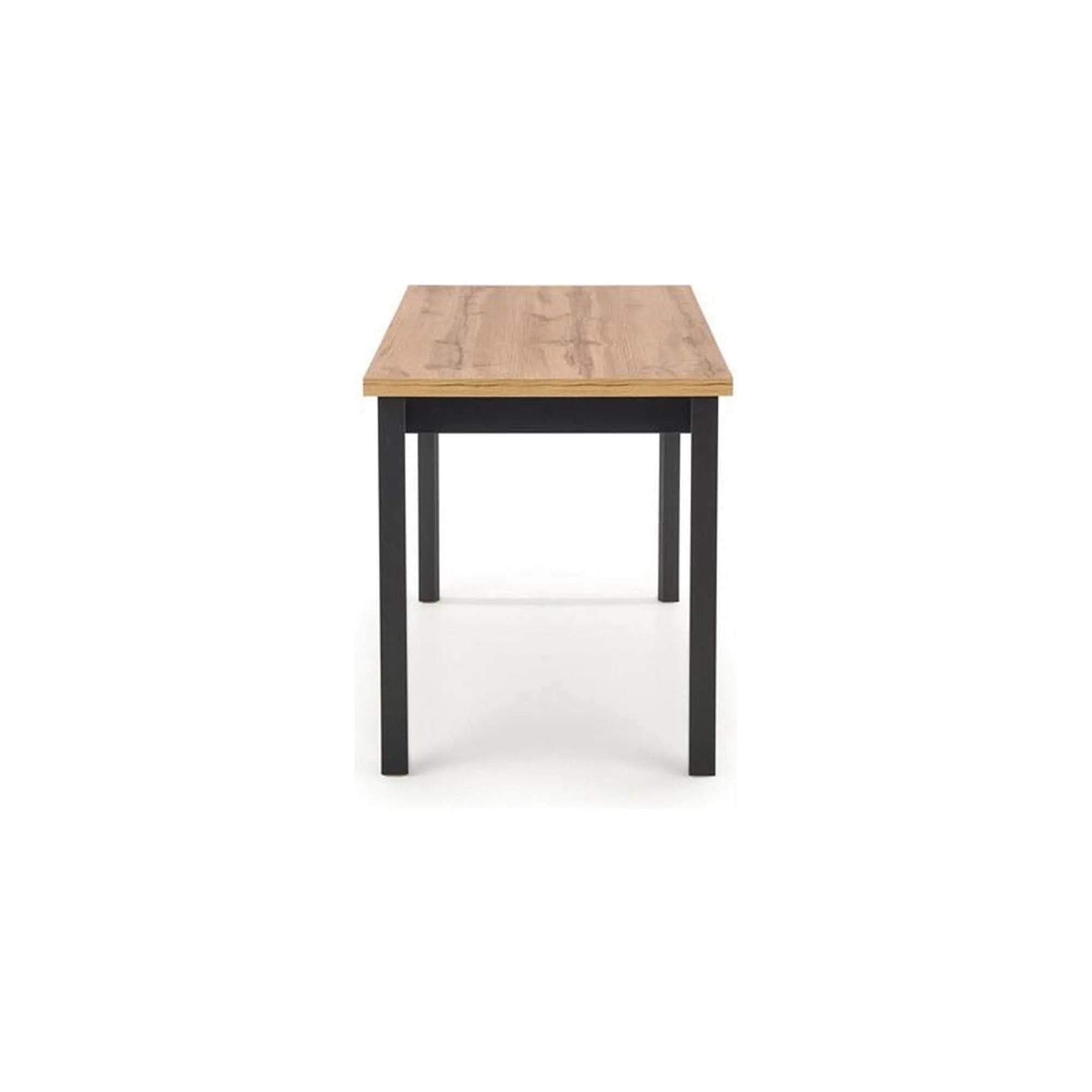 Masa COBALT, stejar/negru, PAL furniruit, 120x68x77 cm