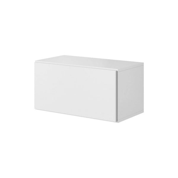 Dulap suspendat ROCO RO3, alb, PAL laminat, cu o usa, 75x39x38 cm