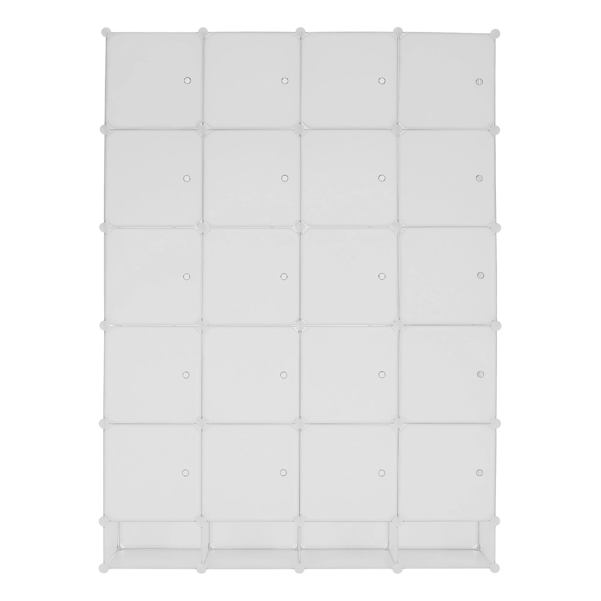 Dulap ZAFOD, alb, metal/plastic, cu 12 usi, 148x46x202 cm
