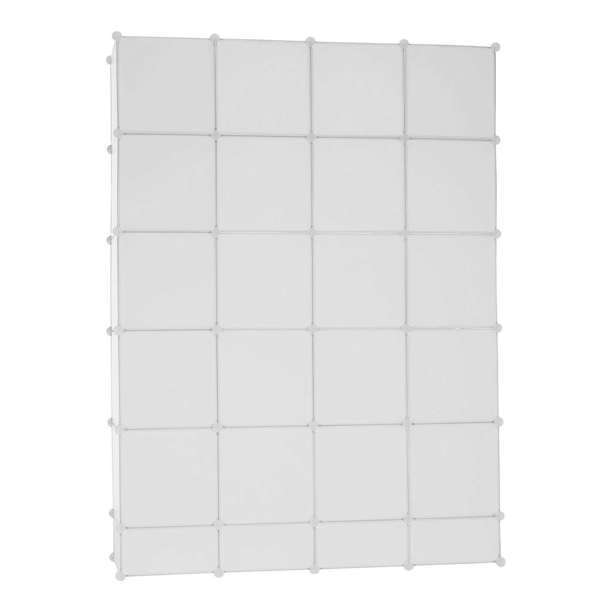 Dulap ZAFOD, alb, metal/plastic, cu 12 usi, 148x46x202 cm