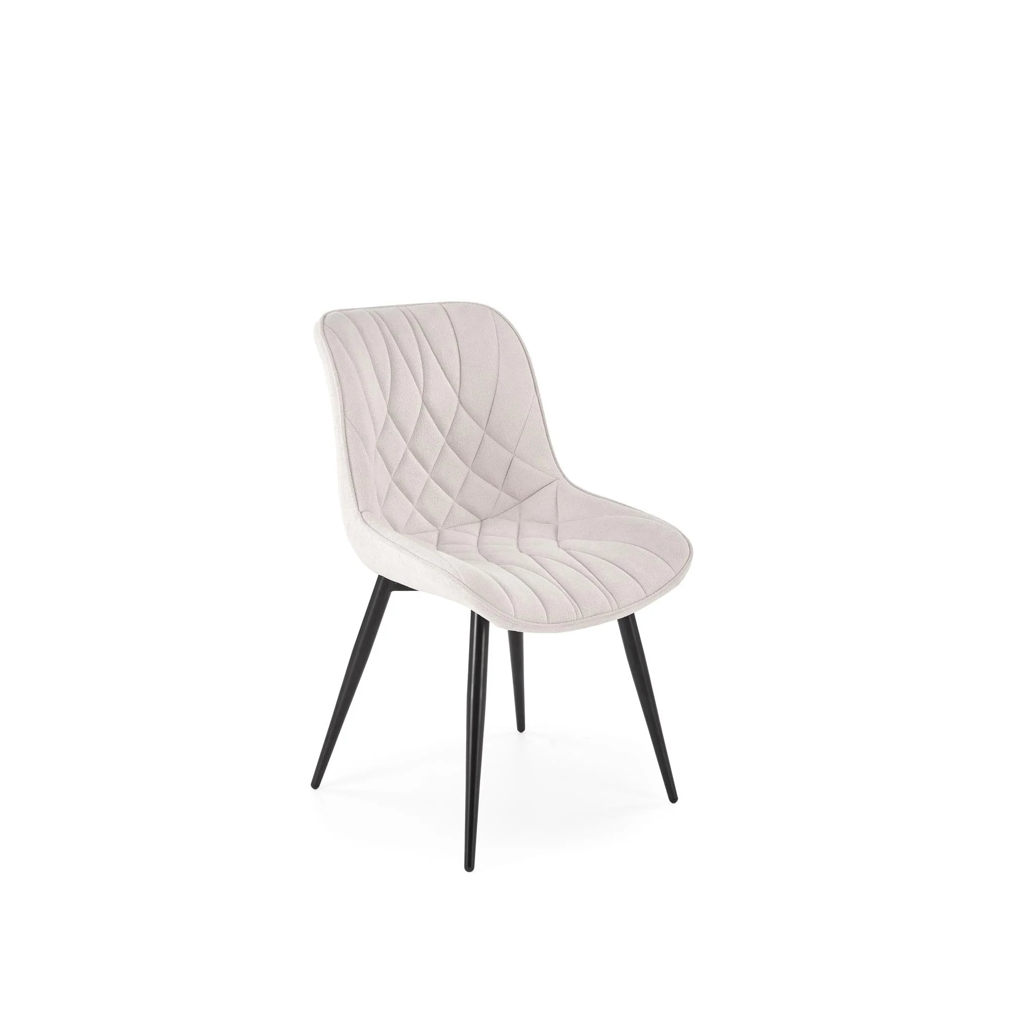 Scaun K567, bej - Havana 2, stofa catifelata/otel, 47x63x85 cm