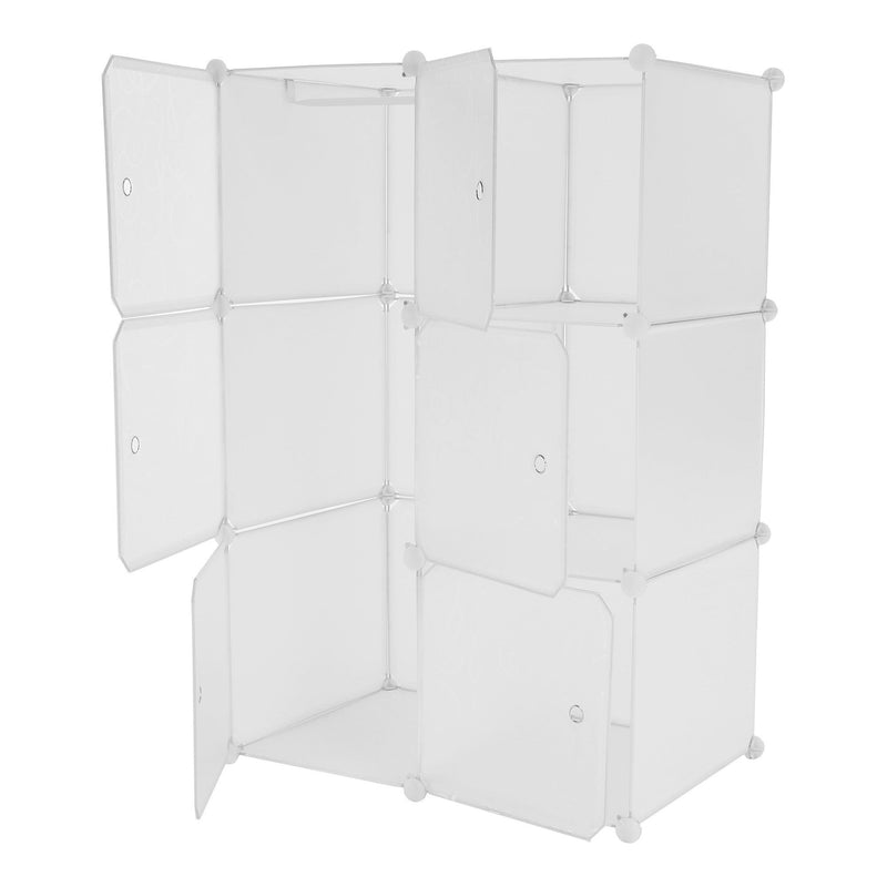 Dulap modular ZERUS, alb, plastic/metal, 75x46x111 cm