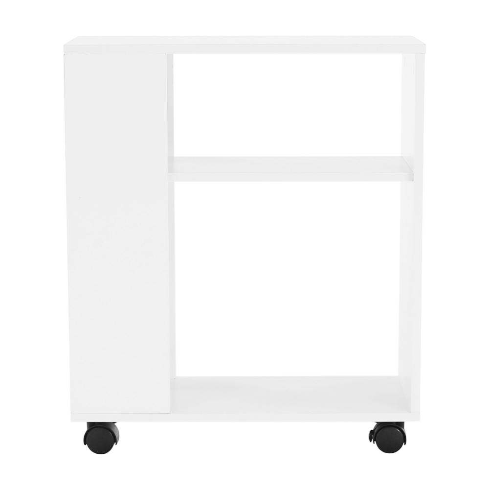 Masuta laterala ZOELA NEW, alb, PAL laminat, 60x24x70 cm